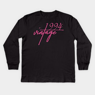 1994 Vintage. 26th Birthday Cool Gift Idea Kids Long Sleeve T-Shirt